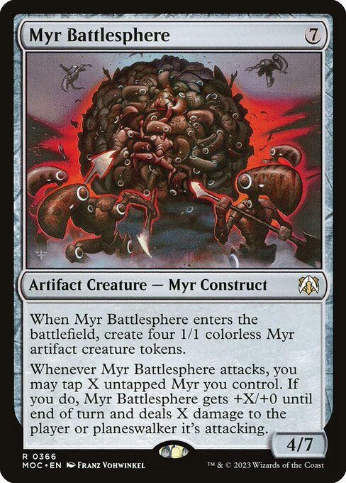 Myr Battlesphere - March of the Machine Commander Rare Card