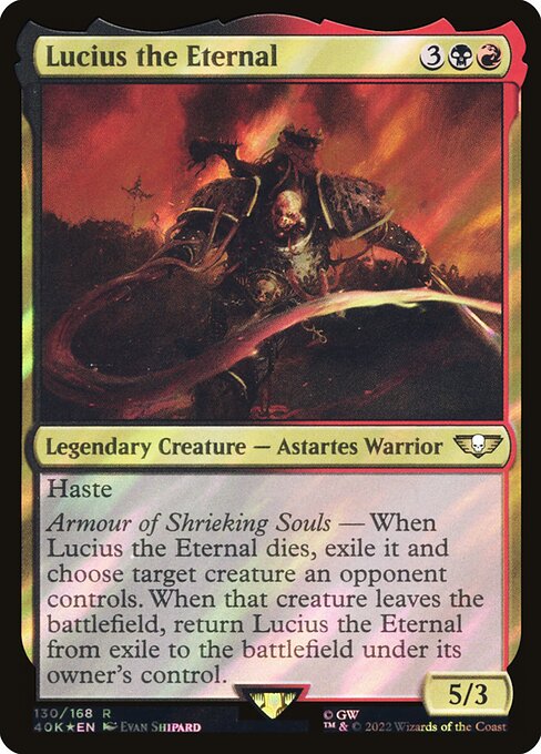 Lucius the Eternal - Warhammer 40,000 Commander Rare Card