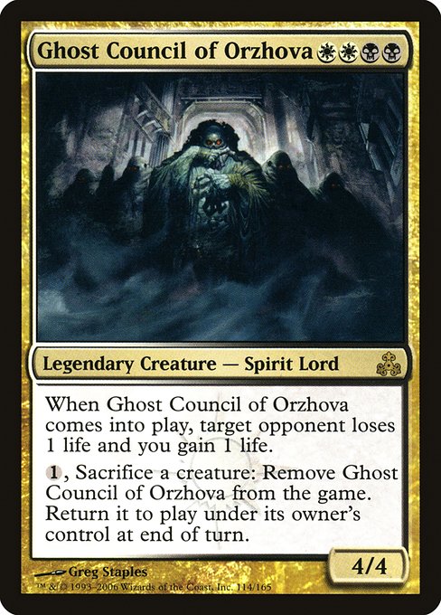 Ghost Council of Orzhova - Guildpact Rare Card