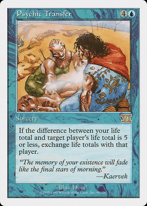 Psychic Transfer - Classic Sixth Edition Rare Card