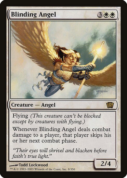 Blinding Angel - Eighth Edition Rare Card