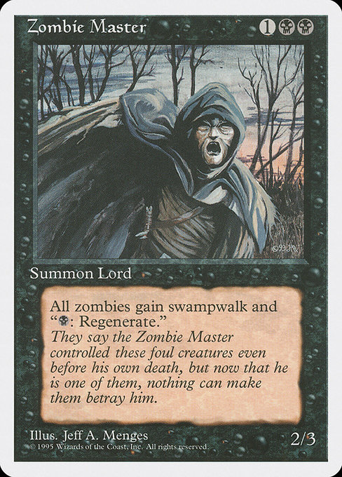 Zombie Master - Fourth Edition Rare Card