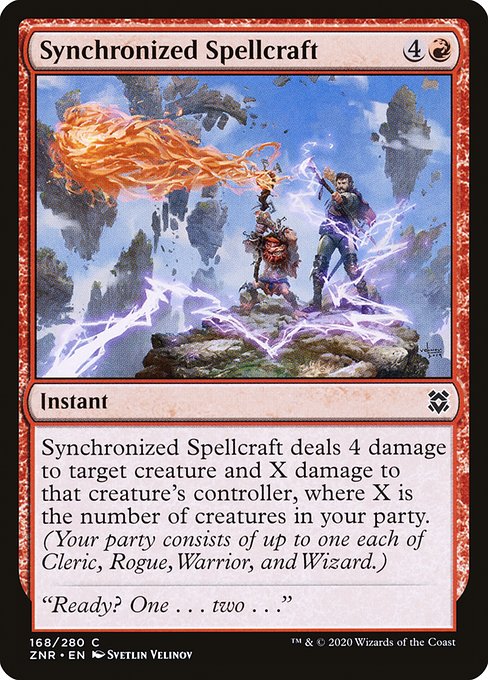 Synchronized Spellcraft - Zendikar Rising Common Card