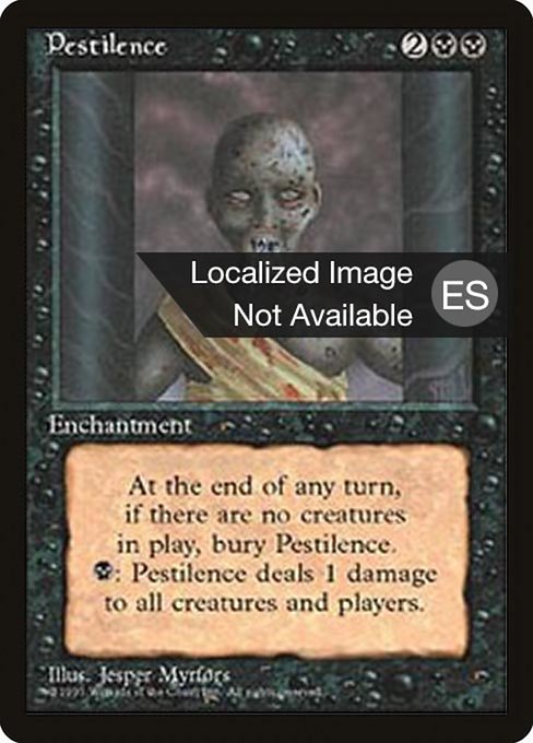 Pestilence - Fourth Edition Foreign Black Border Common Card