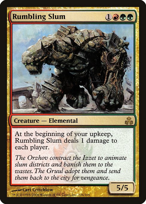 Rumbling Slum - Guildpact Rare Card