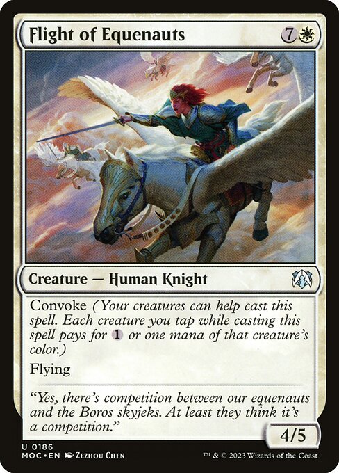 Flight of Equenauts - March of the Machine Commander Uncommon Card