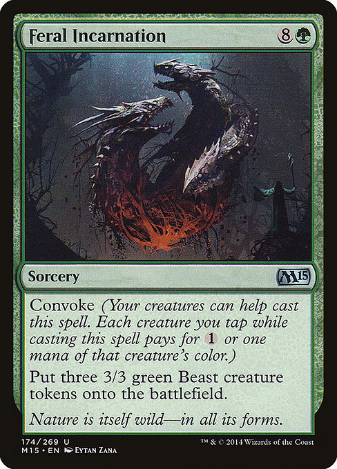 Feral Incarnation - Magic 2015 Uncommon Card