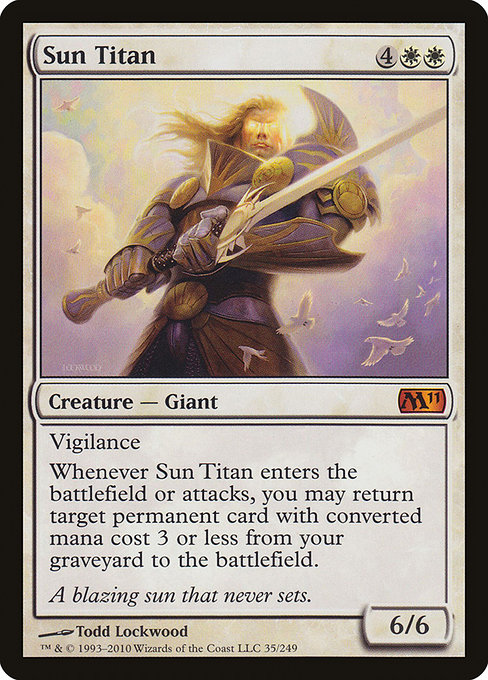 Sun Titan - Magic 2011 Mythic Card