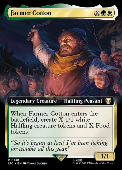 Farmer Cotton - Tales of Middle-earth Commander Rare Card