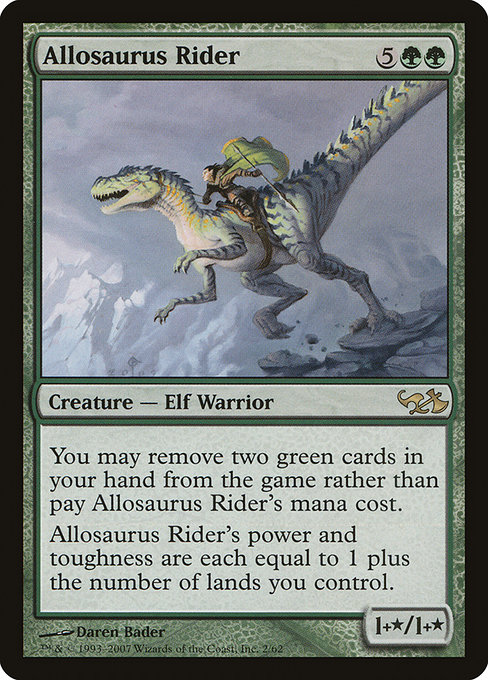 Allosaurus Rider - Duel Decks: Elves vs. Goblins Rare Card