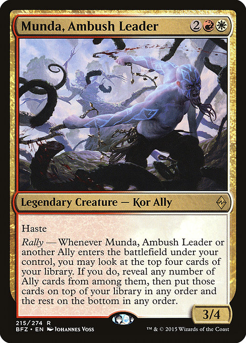Munda, Ambush Leader - Battle for Zendikar Rare Card