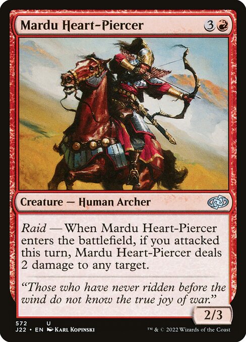 Mardu Heart-Piercer - Jumpstart 2022 Uncommon Card