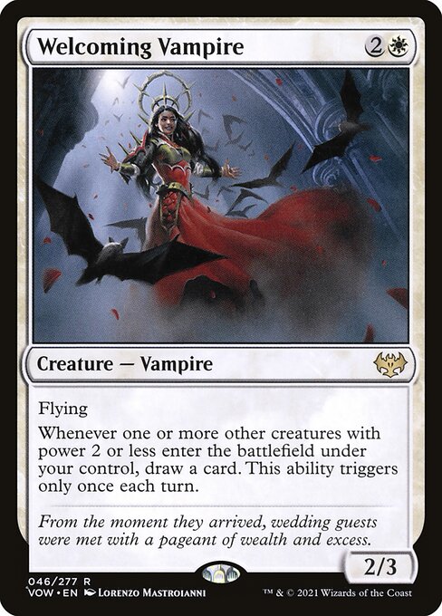 Welcoming Vampire - Innistrad: Crimson Vow Rare Card