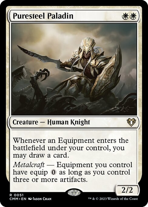 Puresteel Paladin - Commander Masters Rare Card