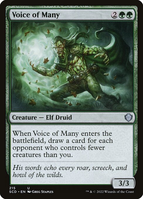 Voice of Many - Starter Commander Decks Uncommon Card