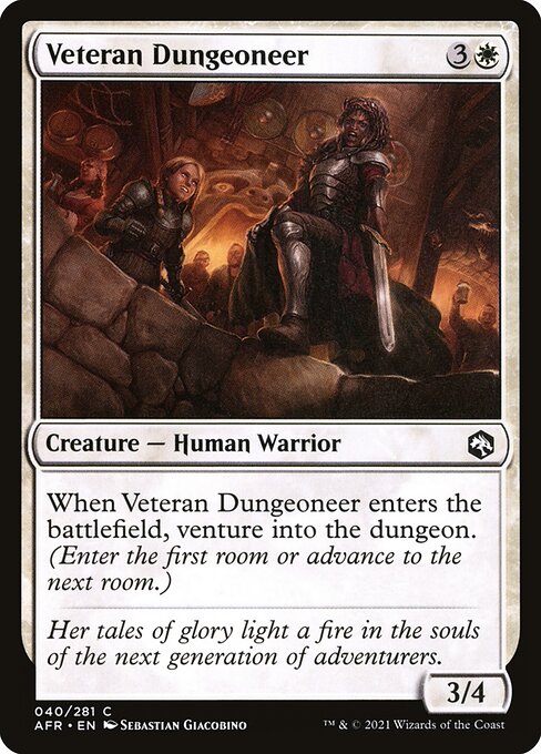 Veteran Dungeoneer - Adventures in the Forgotten Realms Common Card