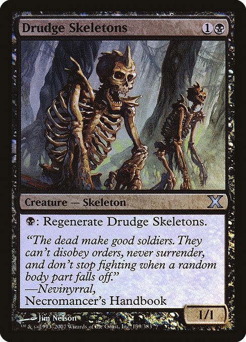 Drudge Skeletons - Tenth Edition Uncommon Card