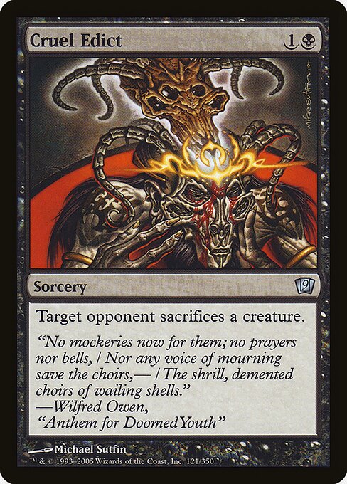 Cruel Edict - Ninth Edition Uncommon Card