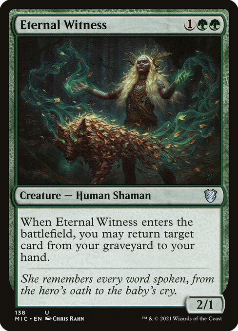 Eternal Witness - Midnight Hunt Commander Uncommon Card