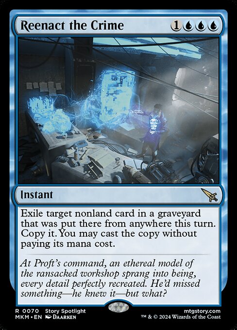 Reenact the Crime - Murders at Karlov Manor Rare Card