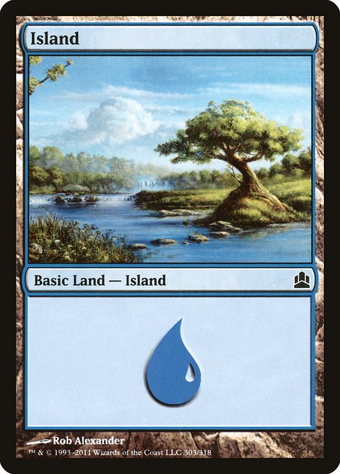Island - Commander 2011 Common Card