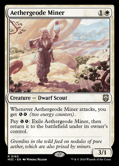 Aethergeode Miner - Modern Horizons 3 Commander Rare Card