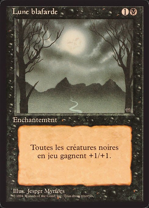 Bad Moon - Foreign Black Border Rare Card