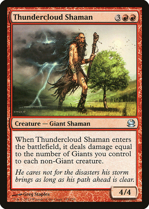 Thundercloud Shaman - Modern Masters Uncommon Card