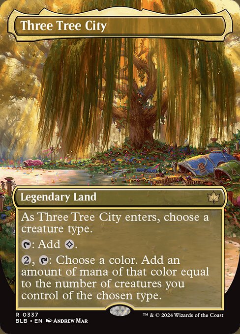 Three Tree City - Bloomburrow Rare Card