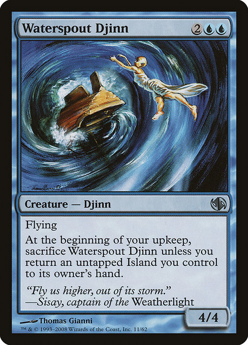 Waterspout Djinn - Duel Decks: Jace vs. Chandra Uncommon Card