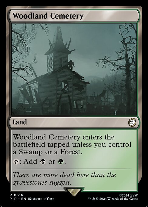Woodland Cemetery - Fallout Rare Card