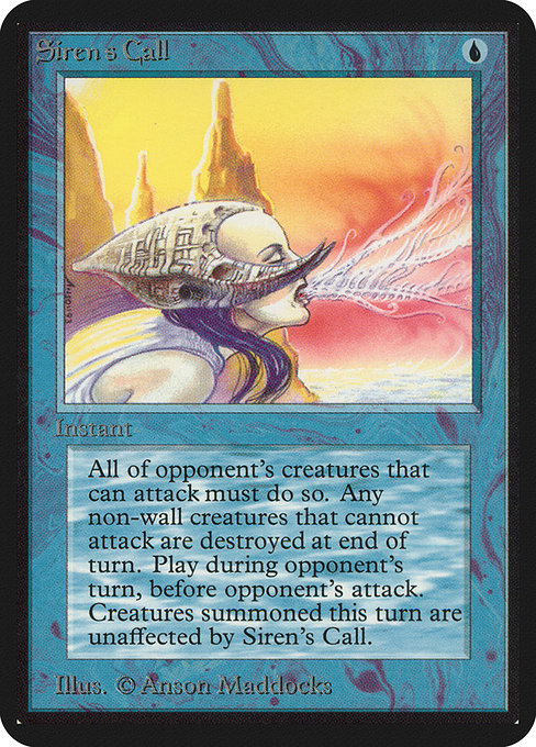 Siren's Call - Limited Edition Alpha Uncommon Card