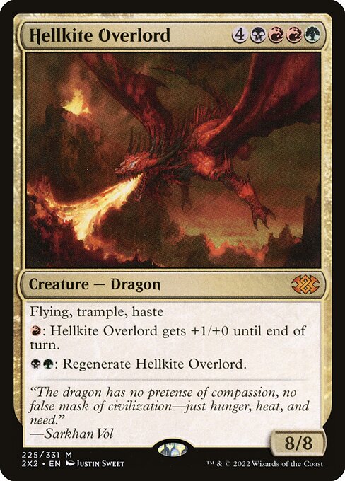Hellkite Overlord - Double Masters 2022 Mythic Card