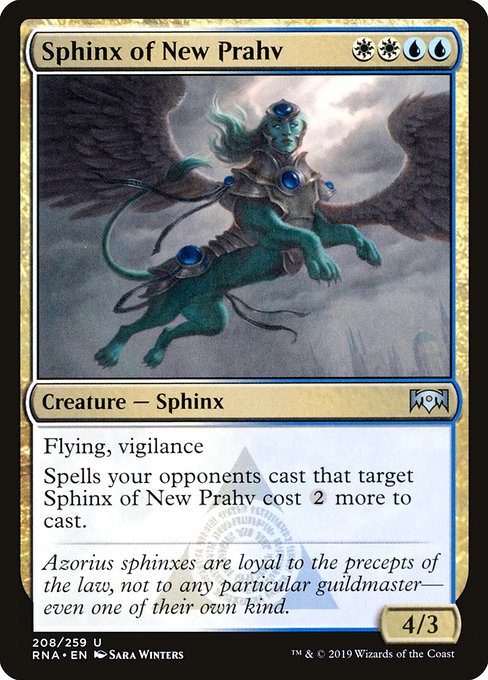 Sphinx of New Prahv - Ravnica Allegiance Uncommon Card