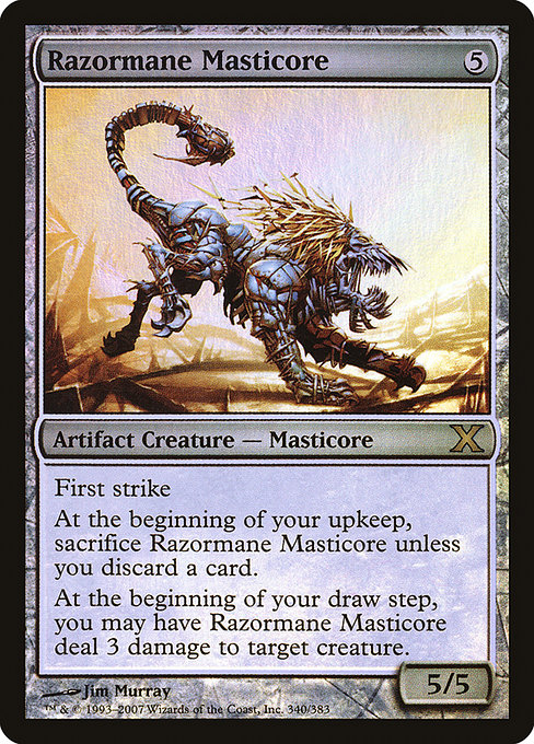 Razormane Masticore - Tenth Edition Rare Card