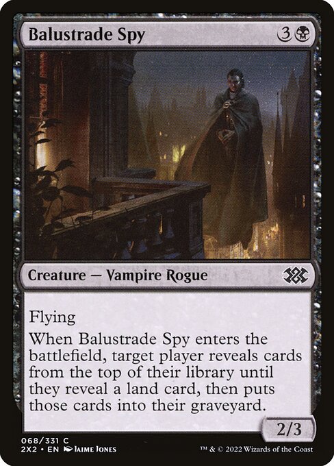 Balustrade Spy - Double Masters 2022 Common Card