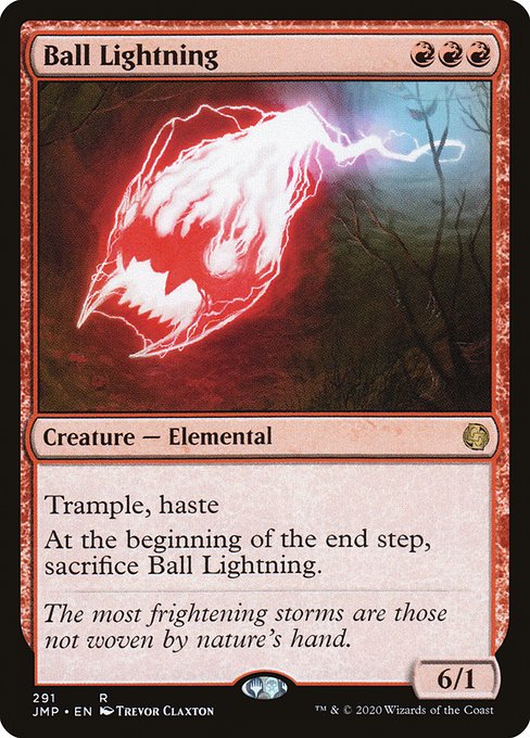 Ball Lightning - Jumpstart Rare Card