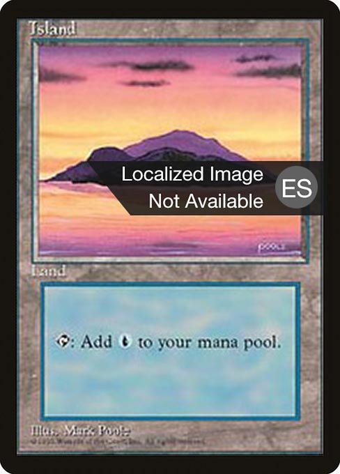 Island - Fourth Edition Foreign Black Border Common Card