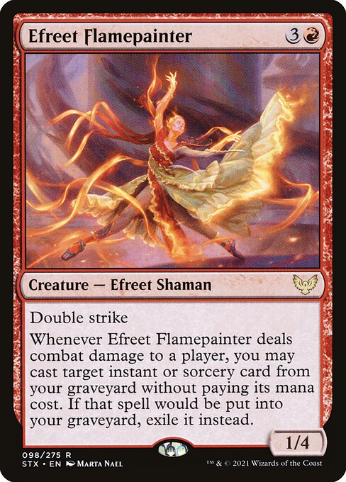 Efreet Flamepainter - Strixhaven: School of Mages Rare Card