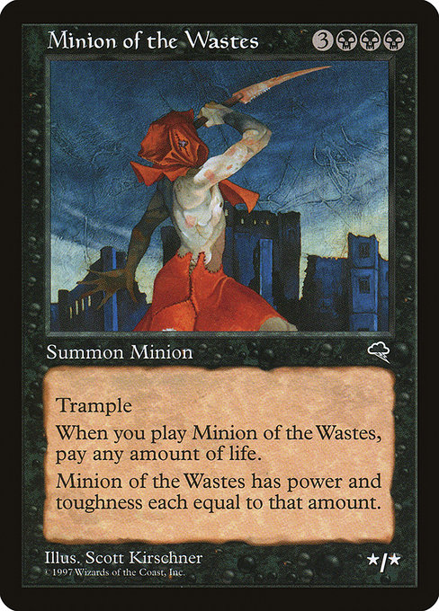 Minion of the Wastes - Tempest Rare Card