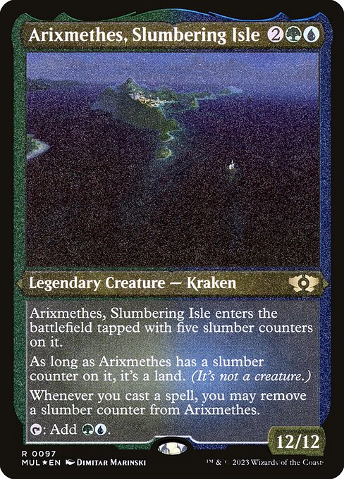 Arixmethes, Slumbering Isle - Multiverse Legends Rare Card