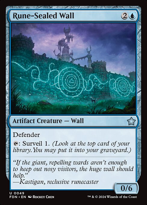 Rune-Sealed Wall - Foundations Uncommon Card