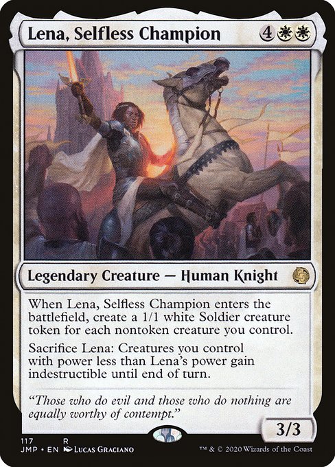 Lena, Selfless Champion - Jumpstart Rare Card