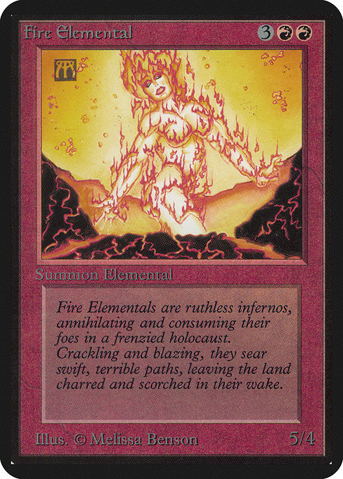 Fire Elemental - Limited Edition Alpha Uncommon Card