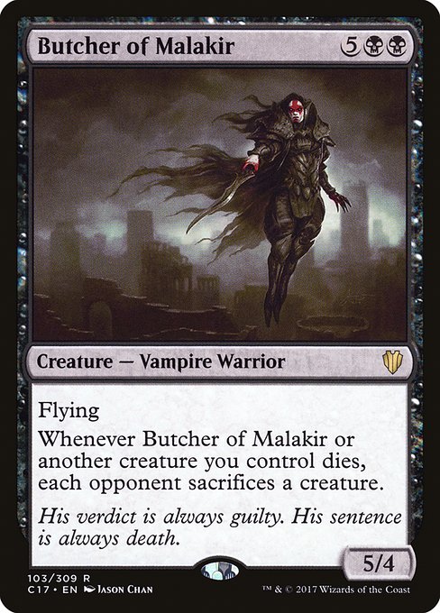 Butcher of Malakir - Commander 2017 Rare Card