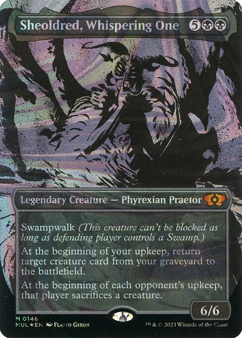Sheoldred, Whispering One - Multiverse Legends Mythic Card