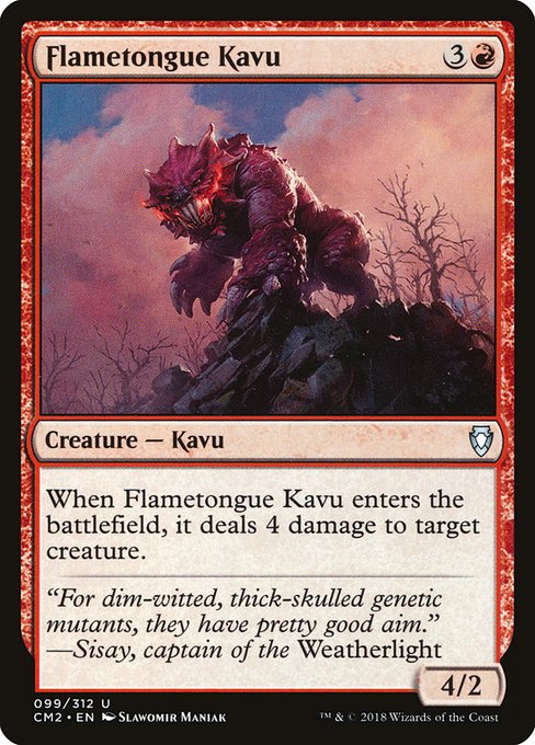 Flametongue Kavu - Commander Anthology Volume II Uncommon Card