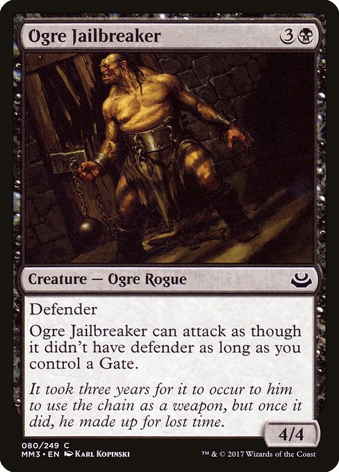 Ogre Jailbreaker - Modern Masters 2017 Common Card