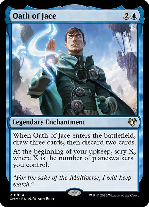Oath of Jace - Commander Masters Rare Card