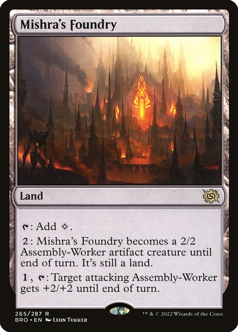 Mishra's Foundry - The Brothers' War Rare Card